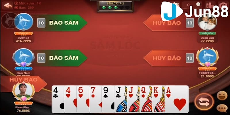 Bí quyết chơi thắng sâm lốc không cần hack