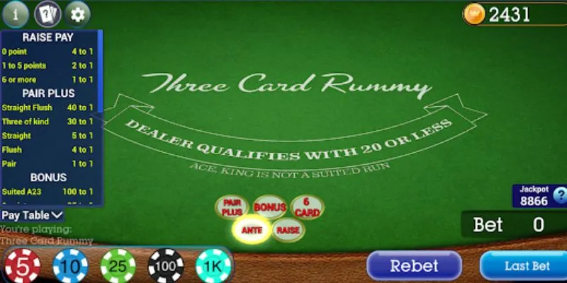 Cách chơi Three Card Rummy cho người mới bắt đầu
